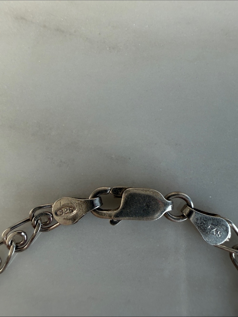Vintage 925 Italy Sterling Silver Twist Link Bracelet - Picture 3 of 8